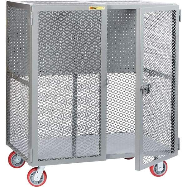 Little Giant - 2,000 Lb Capacity, 1 Shelf, Security Cart - 27" Long x 61" Wide x 57" High - USA Tool & Supply