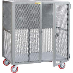 Little Giant - 2,000 Lb Capacity, 1 Shelf, Security Cart - 27" Long x 61" Wide x 57" High - USA Tool & Supply