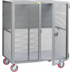Little Giant - 2,000 Lb Capacity, 1 Shelf, Security Cart - 27" Long x 49" Wide x 57" High - USA Tool & Supply