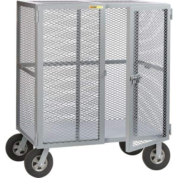 Little Giant - 1,500 Lb Capacity, Security Cart - 33" Long x 49" Wide x 61" High - USA Tool & Supply