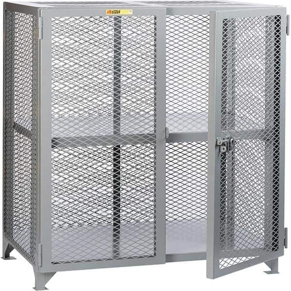 Little Giant - 1 Shelf Storage Cabinet - Steel, 61" Wide x 33" Deep x 52" High - USA Tool & Supply