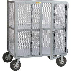 Little Giant - 1,500 Lb Capacity, 1 Shelf, Security Cart - 27" Long x 49" Wide x 61" High - USA Tool & Supply