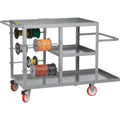 Little Giant - 24" Wide x 54" Long x 35" High Maintenance Cart - Steel, Polyurethane Casters - USA Tool & Supply