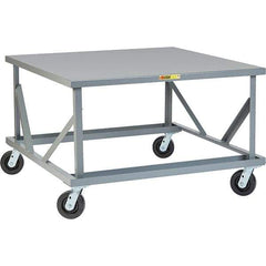 Little Giant - 3,600 Lb Capacity Steel Adjustable Pallet Stand - 30" High - USA Tool & Supply