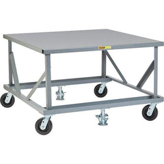 Little Giant - 3,600 Lb Capacity Steel Adjustable Pallet Stand - 30" High - USA Tool & Supply