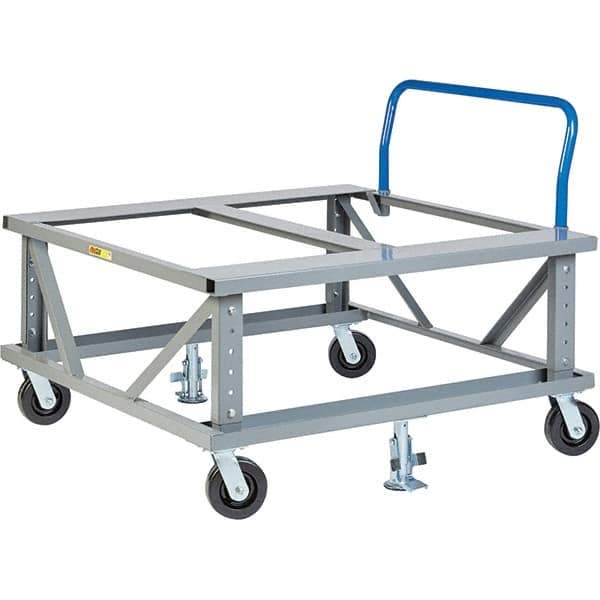 Little Giant - 3,600 Lb Capacity Steel Adjustable Pallet Stand - 48" High - USA Tool & Supply