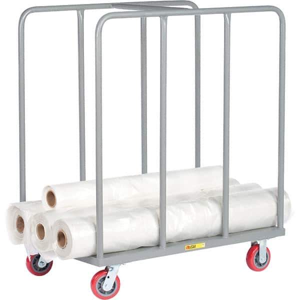 Little Giant - 2,000 Lb Capacity Steel Platform Truck - Steel Deck, 30" OAW, 60" Platform Length, Polyurethane Casters - USA Tool & Supply
