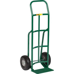 Little Giant - 800 Lb Capacity 47" OAH Hand Truck - Continuous Handle, Steel, Flat-Free Microcellular Foam Wheels - USA Tool & Supply