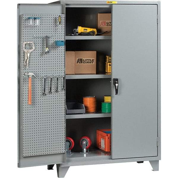 Little Giant - 3 Shelf Storage Cabinet - Steel, 48" Wide x 26" Deep x 78" High - USA Tool & Supply