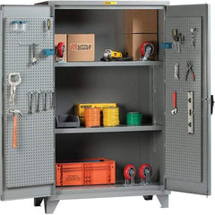 Little Giant - 2 Shelf Storage Cabinet - Steel, 48" Wide x 32" Deep x 78" High - USA Tool & Supply