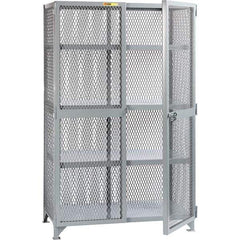 Little Giant - 3 Shelf Storage Cabinet - Steel, 61" Wide x 33" Deep x 78" High - USA Tool & Supply