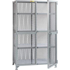 Little Giant - 3 Shelf Storage Cabinet - Steel, 49" Wide x 27" Deep x 78" High - USA Tool & Supply