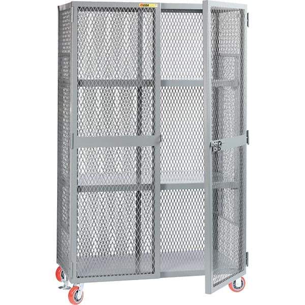 Little Giant - 2 Shelf Storage Cabinet - Steel, 49" Wide x 33" Deep x 81" High - USA Tool & Supply