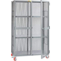 Little Giant - 2 Shelf Storage Cabinet - Steel, 49" Wide x 33" Deep x 81" High - USA Tool & Supply