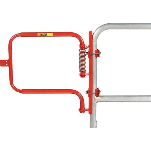 Little Giant - Steel Rail Safety Gate - Fits 22-1/2 to 36" Clear Opening, 3" Wide, - USA Tool & Supply