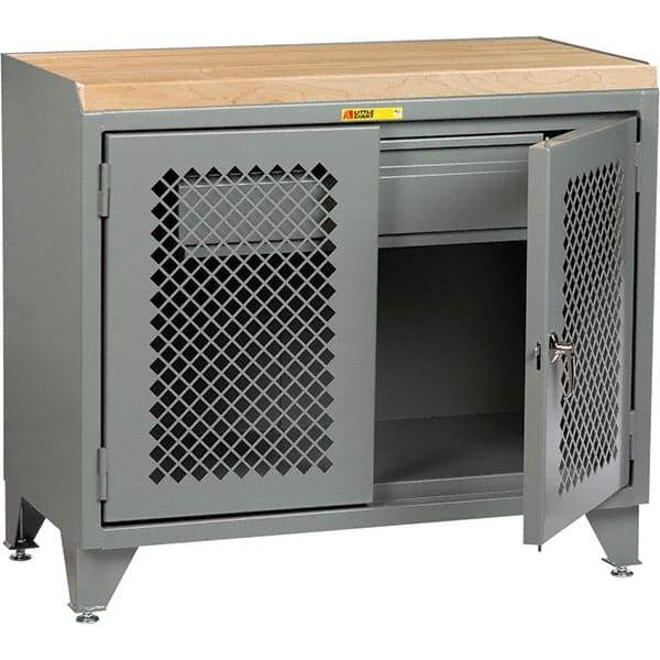 Little Giant - 3,600 Lb Capacity, 1 Drawer Mobile Cabinet Bench - 24" Wide x 43" High - USA Tool & Supply