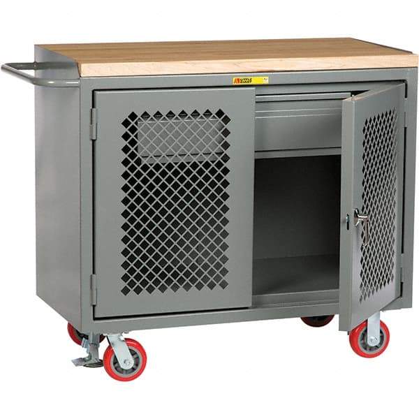 Little Giant - 3,600 Lb Capacity, 1 Drawer Mobile Cabinet - 48" Wide x 43" High - USA Tool & Supply