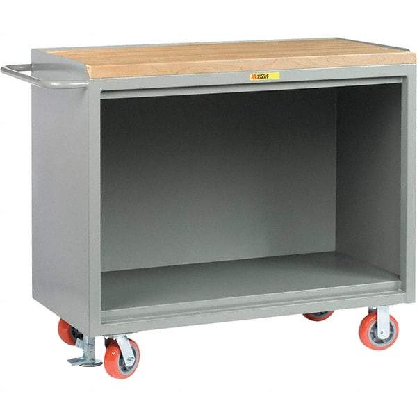 Little Giant - 3,600 Lb Capacity Mobile Service Bench - 41" Wide x 24" Deep x 43" High, Steel, Gray - USA Tool & Supply