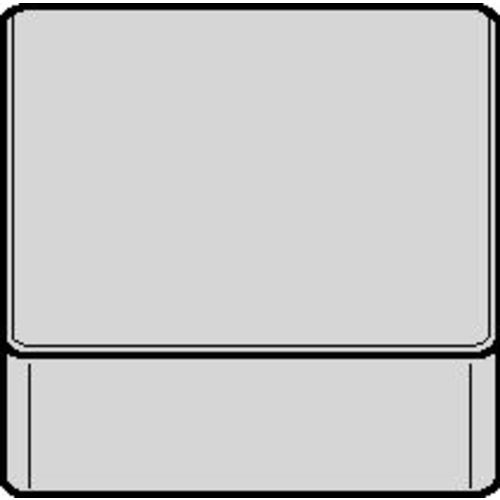 SNGN 433 N|None CW3020, 3/64″ Corner Radius, 3/16″ Thick, 1/2″ Inscribed Circle, Uncoated, Square, Turning Indexable Insert - USA Tool & Supply