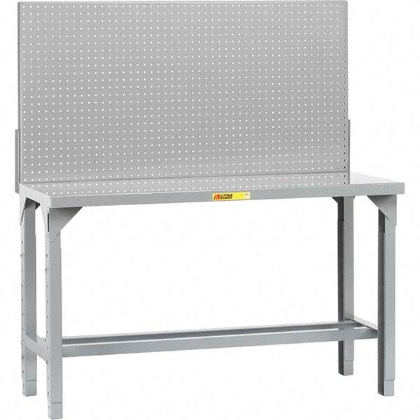 Little Giant - 72 Wide x 30" Deep x 65" High, Steel Workbench - Adjustable Height Legs - USA Tool & Supply