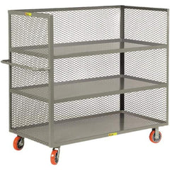 Little Giant - 3,600 Lb Capacity, 3 Shelf, 3-Sided Truck - 60" Long x 30" Wide x 57" High - USA Tool & Supply