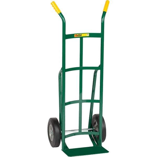 Little Giant - 800 Lb Capacity 49" OAH Hand Truck - Dual Handle, Steel, Rubber Wheels - USA Tool & Supply