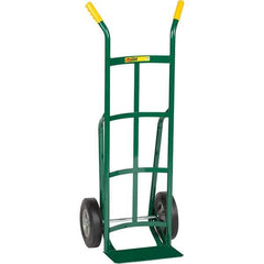 Little Giant - 800 Lb Capacity 49" OAH Hand Truck - Dual Handle, Steel, Rubber Wheels - USA Tool & Supply