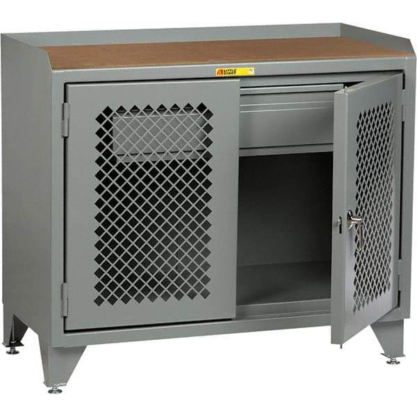 Little Giant - 2,000 Lb Capacity, 1 Drawer Mobile Cabinet Bench - 24" Wide x 43" High - USA Tool & Supply