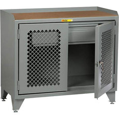 Little Giant - 2,000 Lb Capacity, 1 Drawer Mobile Cabinet Bench - 24" Wide x 43" High - USA Tool & Supply