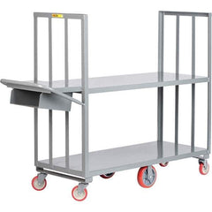 Little Giant - 2,000 Lb Capacity, 24" Wide x 60" Long x 58" High Order Picking Cart - Steel, Polyurethane Casters - USA Tool & Supply