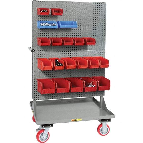 Little Giant - 30" Wide x 36" Long x 64" High Cart - Steel, Polyurethane Casters - USA Tool & Supply