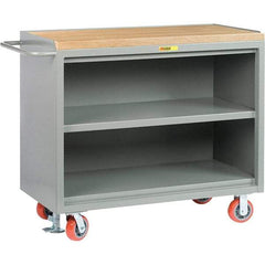 Little Giant - 3,600 Lb Capacity, 1 Drawer Mobile Service Bench - 41" Wide x 24" Deep x 43" High, Steel, Gray - USA Tool & Supply