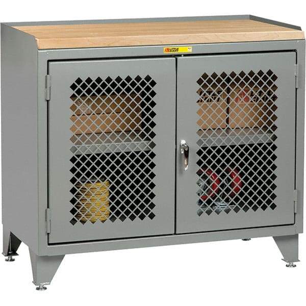 Little Giant - 3,600 Lb Capacity, 1 Drawer Mobile Cabinet Bench - 24" Wide x 43" High - USA Tool & Supply