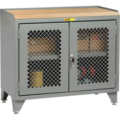 Little Giant - 3,600 Lb Capacity, 1 Drawer Mobile Cabinet Bench - 24" Wide x 43" High - USA Tool & Supply