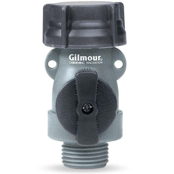 Gilmour - Garden Hose Fittings & Repair Kits Type: Shut-Off Valve Connector Type: Male; Female - USA Tool & Supply