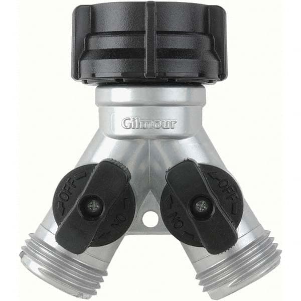 Gilmour - Garden Hose Fittings & Repair Kits Type: Shut-Off Valve Connector Type: Male; Female - USA Tool & Supply