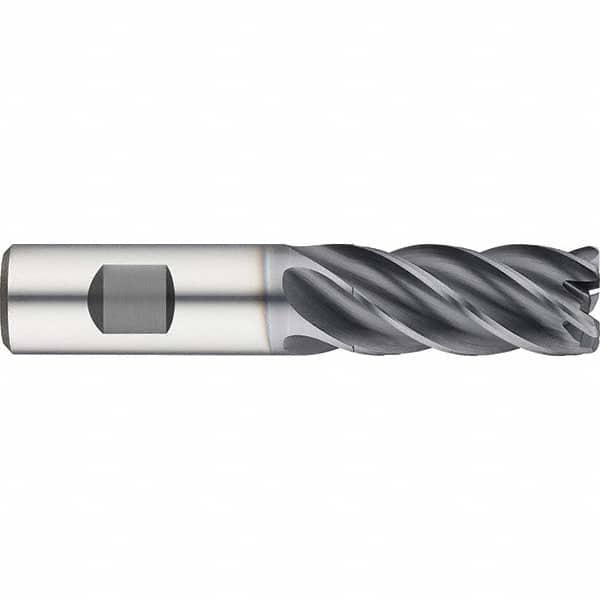 Guhring - 1" Diam 5 Flute Solid Carbide 0.03" Corner Radius End Mill - USA Tool & Supply