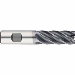 Guhring - 5/8" Diam 5 Flute Solid Carbide 0.06" Corner Radius End Mill - USA Tool & Supply
