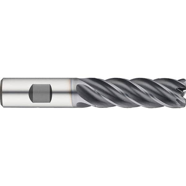 Guhring - 5/16" Diam 5 Flute Solid Carbide 0.03" Corner Radius End Mill - USA Tool & Supply