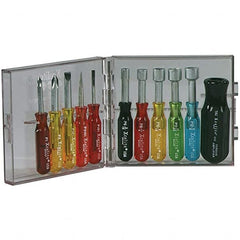 Xcelite - Screwdriver Sets Screwdriver Types Included: Nut Drivers; Phillips; Slotted Number of Pieces: 11 - USA Tool & Supply