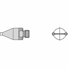 Weller - Soldering Iron Tips; Type: Dual Nozzle ; For Use With: HAP1; HAP200; WXHAP200 - Exact Industrial Supply