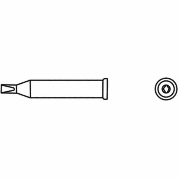 Weller - Soldering Iron Tips; Type: Chisel Tip ; For Use With: WP120; WXP120 - Exact Industrial Supply