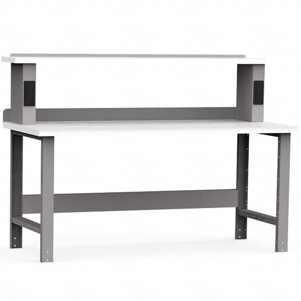 Rousseau Metal - Stationary Work Benches, Tables Type: Work Bench Top Material: Laminated Plastic - USA Tool & Supply