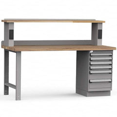 Rousseau Metal - Stationary Work Benches, Tables Type: Work Bench Top Material: Laminated Wood - USA Tool & Supply