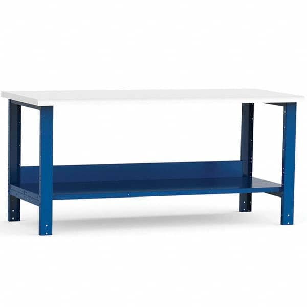 Rousseau Metal - Stationary Work Benches, Tables Type: Work Bench Top Material: Laminated Plastic - USA Tool & Supply