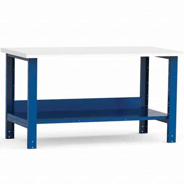 Rousseau Metal - Stationary Work Benches, Tables Type: Work Bench Top Material: Laminated Plastic - USA Tool & Supply