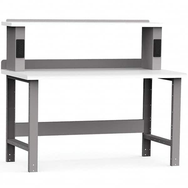 Rousseau Metal - Stationary Work Benches, Tables Type: Work Bench Top Material: Laminated Plastic - USA Tool & Supply