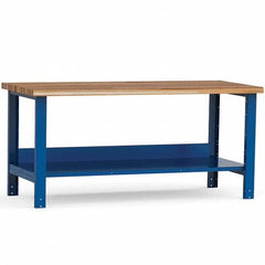 Rousseau Metal - Stationary Work Benches, Tables Type: Work Bench Top Material: Laminated Wood - USA Tool & Supply