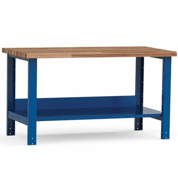Rousseau Metal - Stationary Work Benches, Tables Type: Work Bench Top Material: Laminated Wood - USA Tool & Supply
