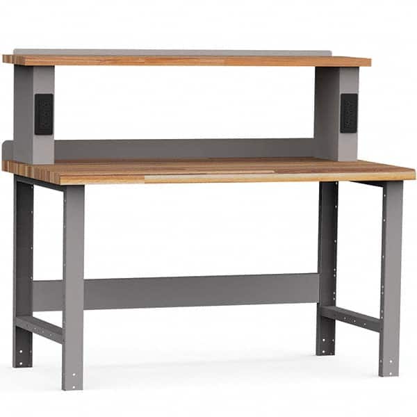 Rousseau Metal - Stationary Work Benches, Tables Type: Work Bench Top Material: Laminated Wood - USA Tool & Supply